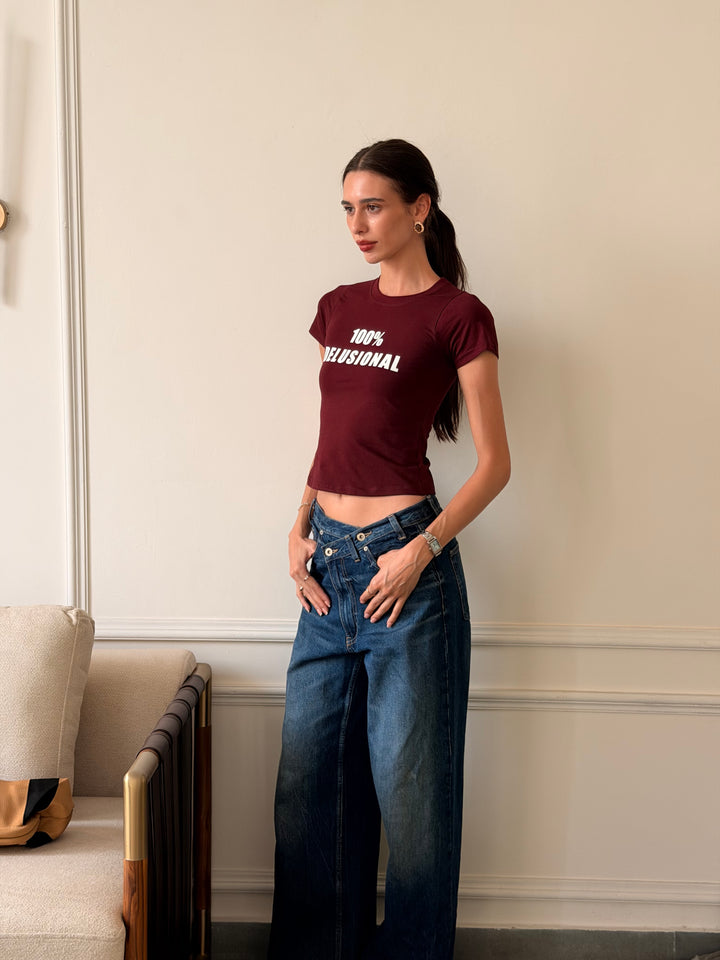 100% DELUSIONAL BABY TEE