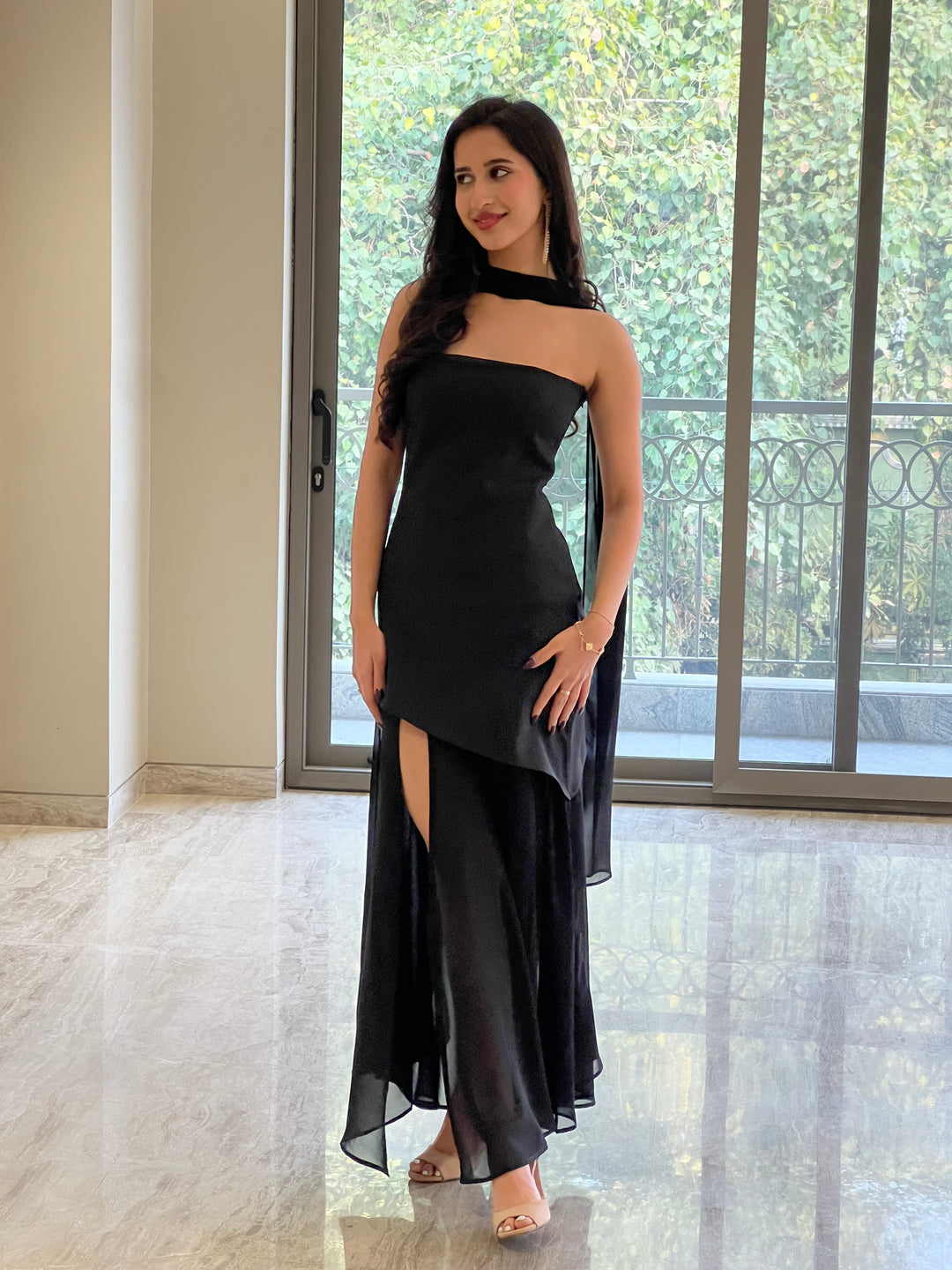 BRITNEY DRESS (with long scarf)